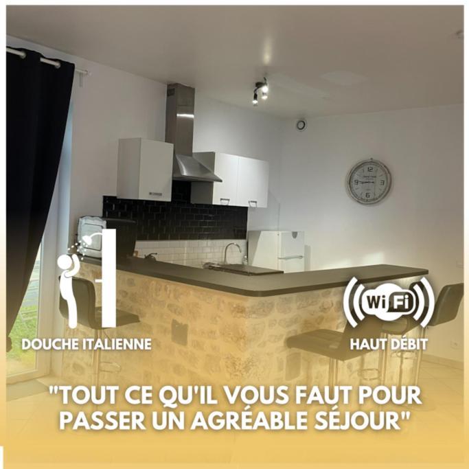 Grand T2 Sur Cour Apartment Aufferville Exterior foto